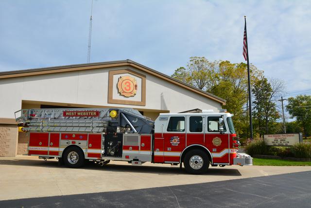 Quint 1230 on apron of Station 3