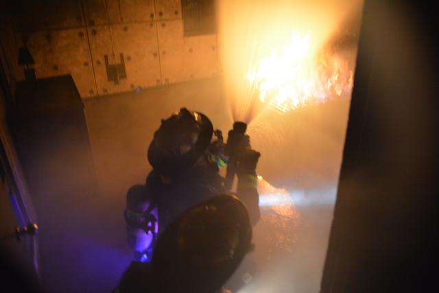 Live fire training at the Monroe County Public Safety Training Facility. August 2013